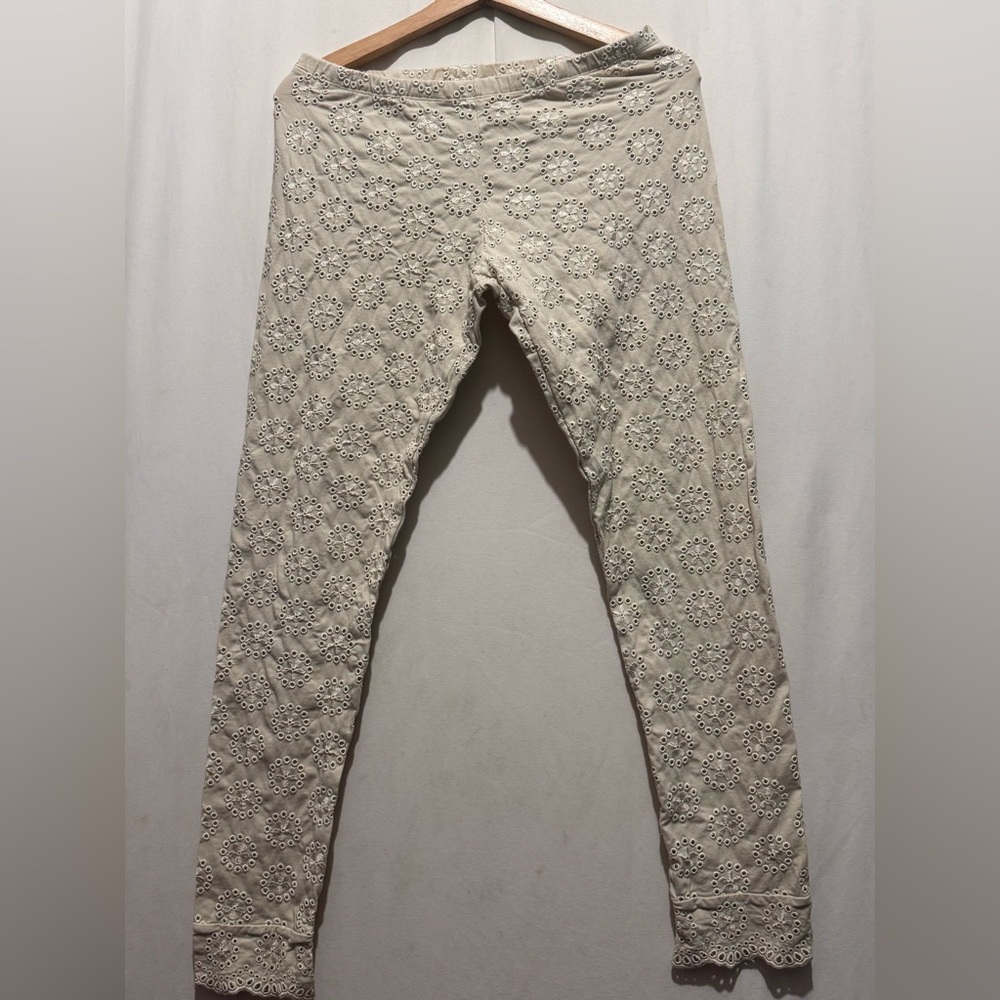 Johnny was Cream Lace Leggings